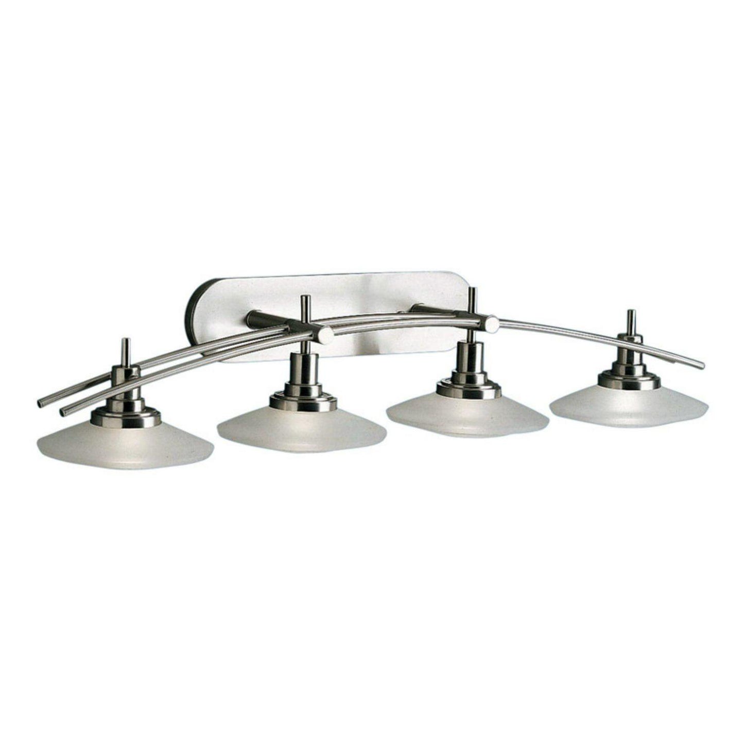 4 Light Bath Vanity Approved For Damp Locations With Contemporary Inspirations 40 Inches Wide Kichler Lighting 6464Ni