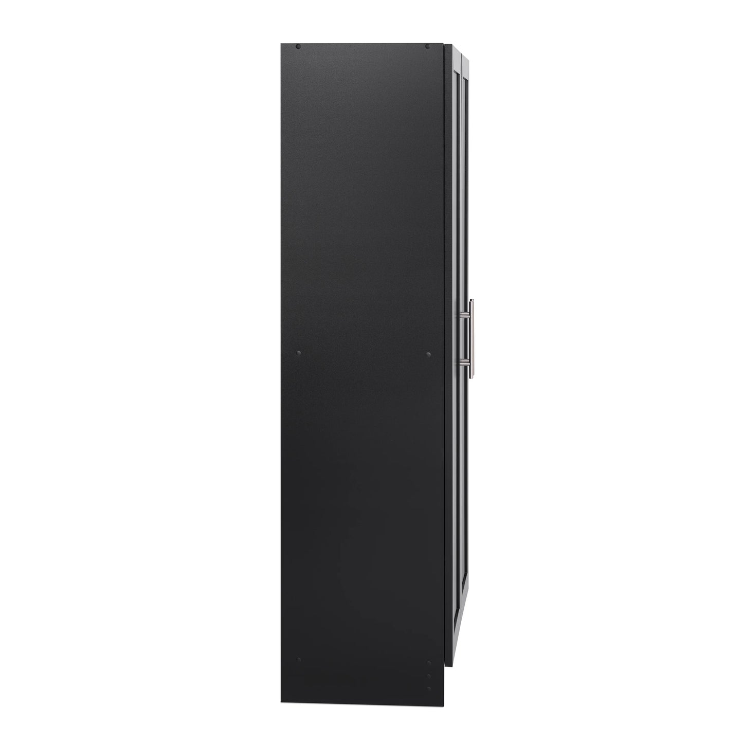 Prepac Elite Accent Cabinet with Panel Doors, Black Storage Cabinet, Bathroom Cabinet, Pantry Cabinet with 3 Shelves 16.75" D x 32" W x 65" H, BSCR-1001-1