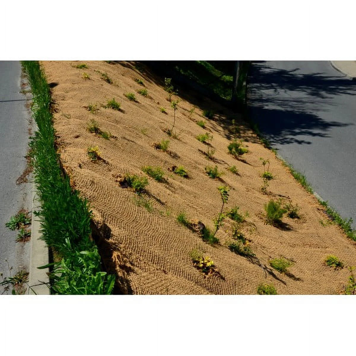 Farm Plastic Supply - Erosion Control Blanket - 7.5' x 112.5' - Coconut Garden and Landscape Cover, Erosion Control Blanket, Coconut Blanket, Erosion Control, Mulch, Slope Stabilizer