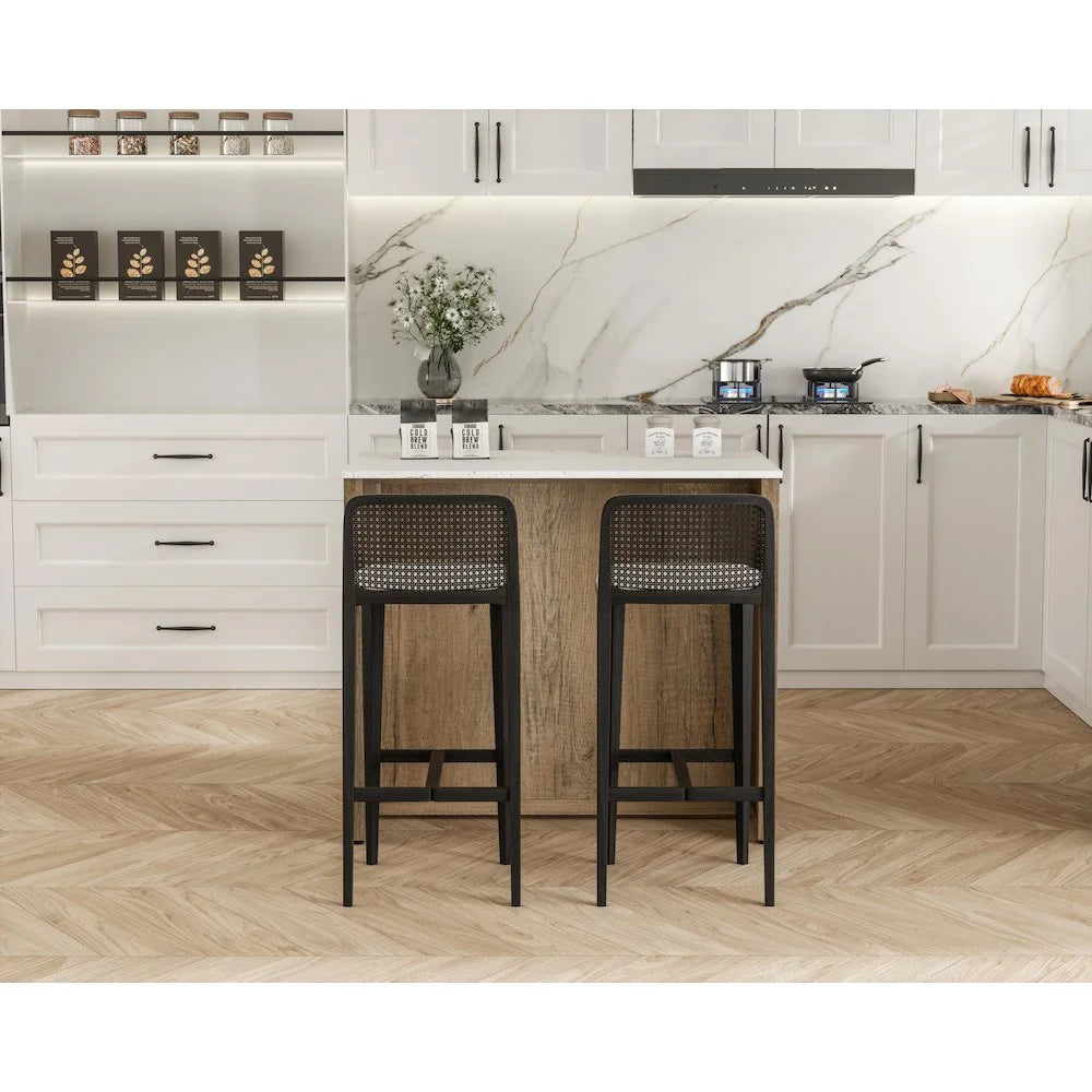 Elegant Kitchen and Bath 42 inch Kitchen Island in Natural Oak