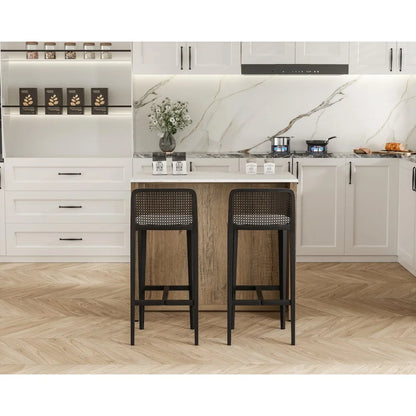 Elegant Kitchen and Bath 42 inch Kitchen Island in Natural Oak