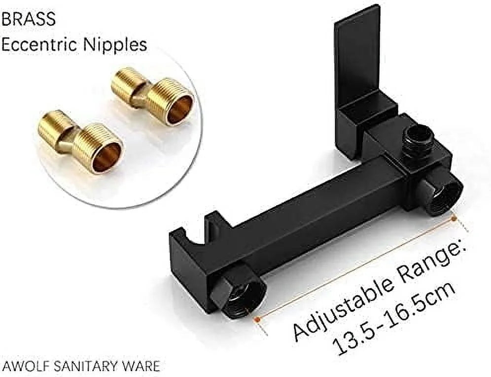 -Water Taps,Faucets,Hand Held Bidet Sprayer Black Douche Kit Toilet Shattaf Hot and Cold Brass Copper Mixer Set Shower Head Faucet/B