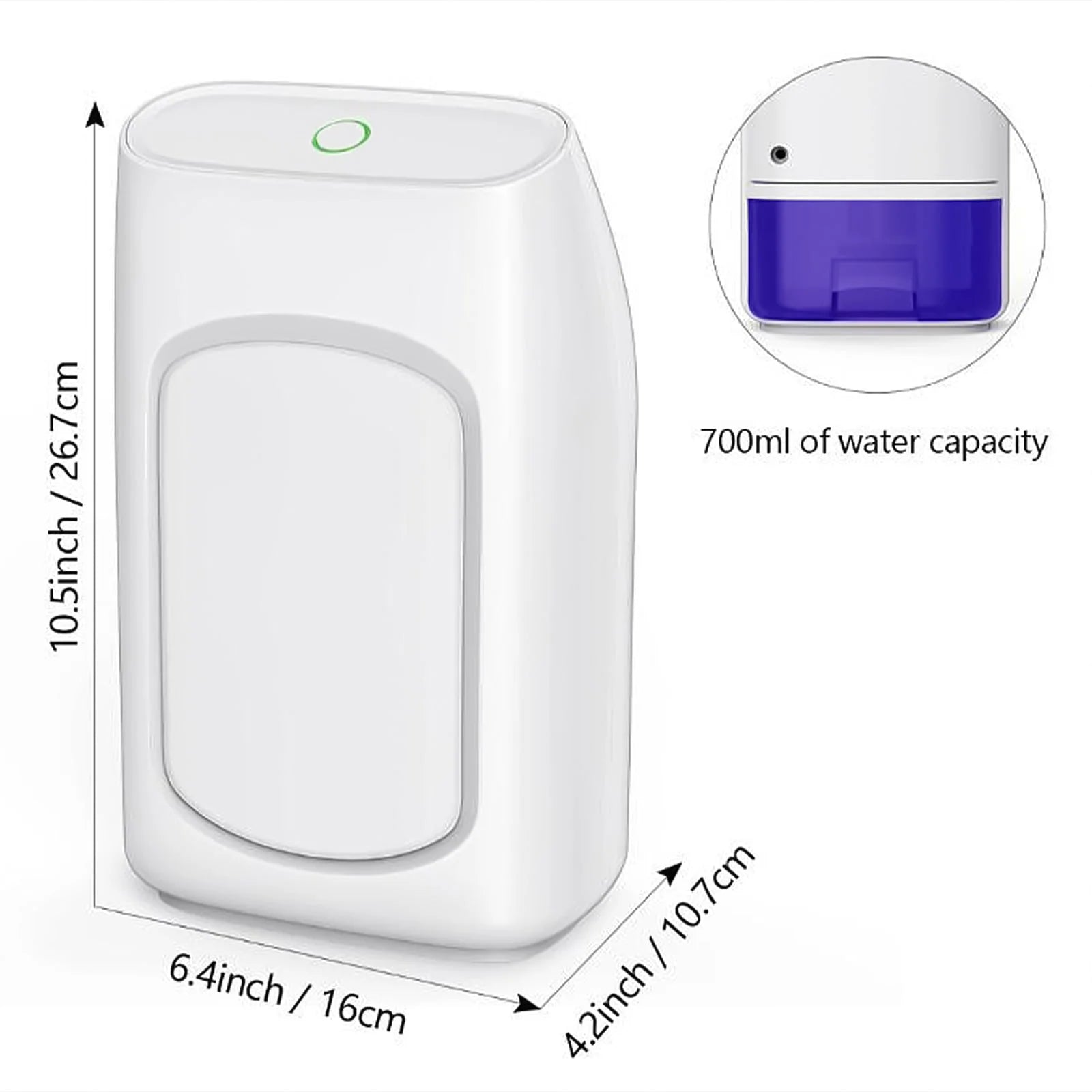 Augper Clearance Dehumidifier for Home, Humidity with Auto Shut off, Auto Drain or Manual Drainage, Water Tank Capacity for Basements, Bedroom, Bathroom