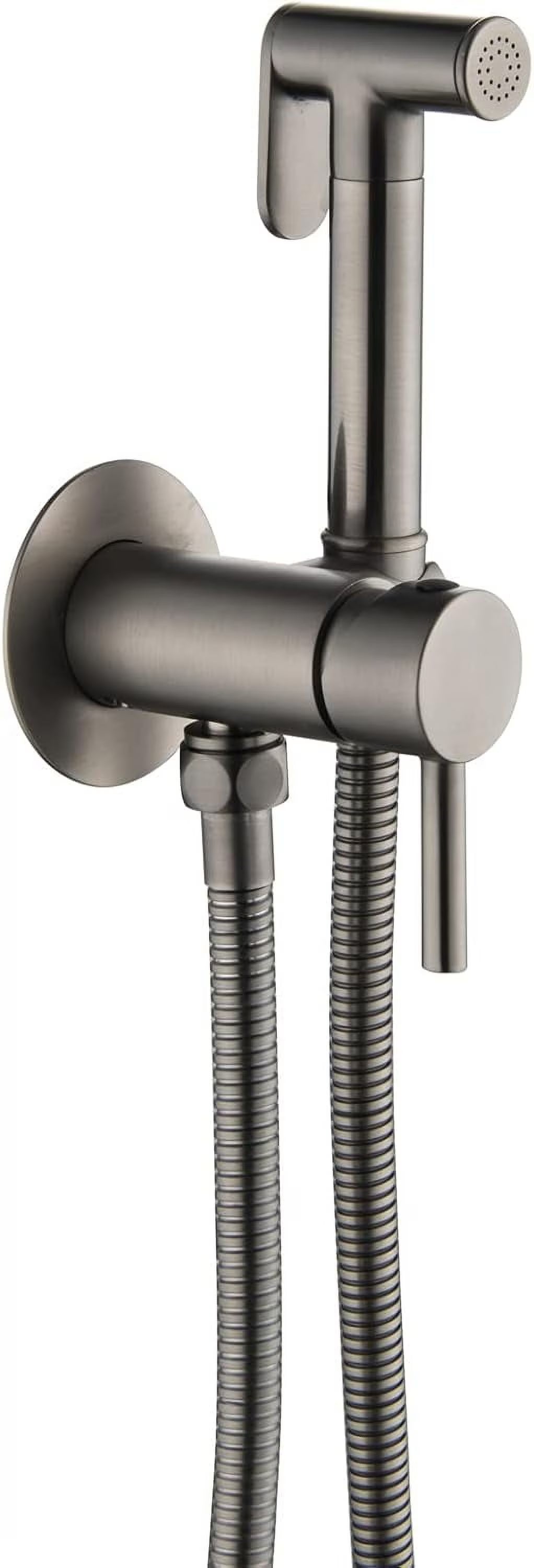 Handheld Bidet Sprayer for Toilet Wall Mounted Cloth Diaper Sprayer Kit Brass Bidet Sprayer Set Single Handle Toilet Bidet Sprayer Kit with 150cm Shower Hose,Brushed Gold