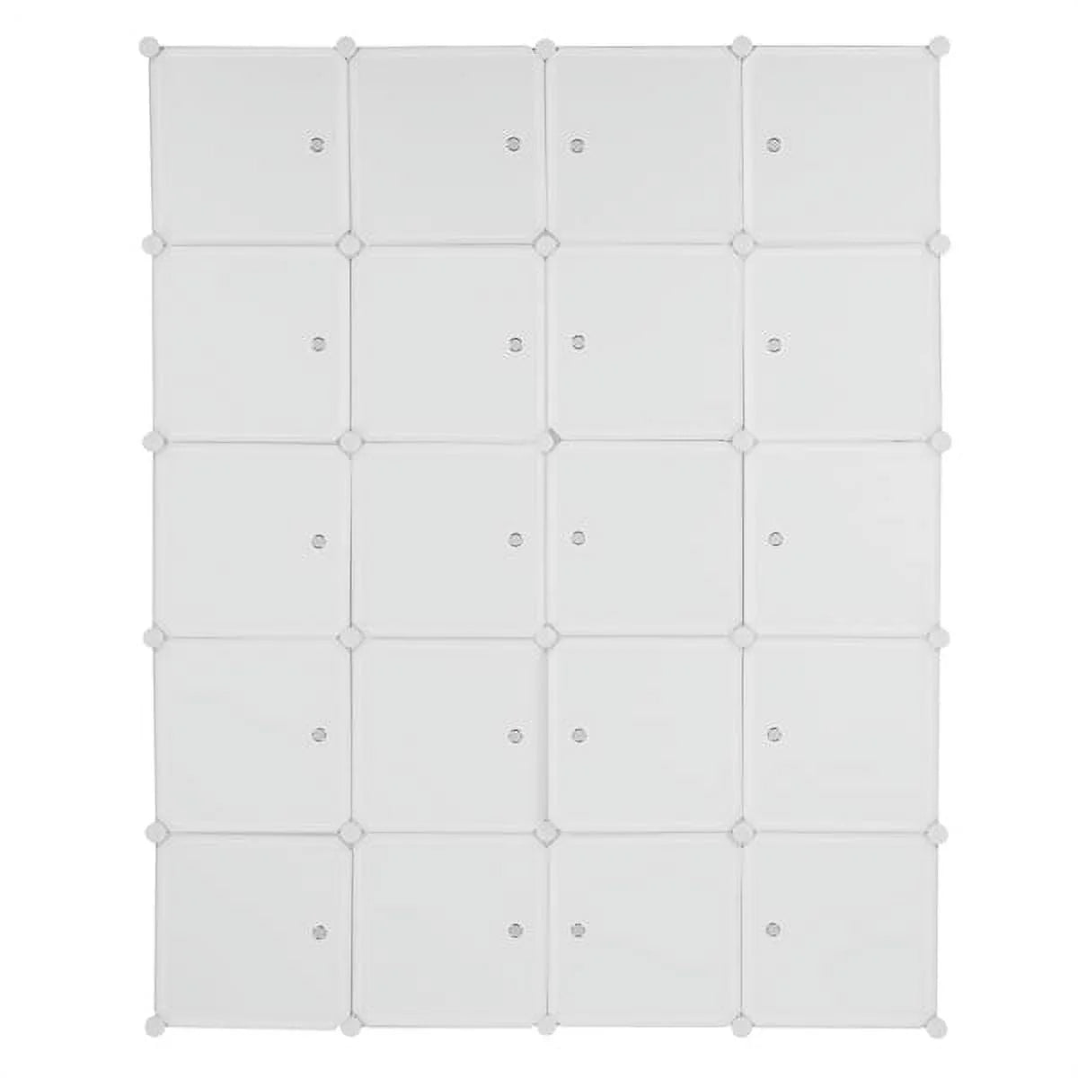 20 Cube Wardrobe Closet Portable Cube Storage with Doors & Hanging Baby Wardrobe Children Cabinet Plastic