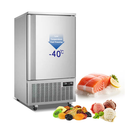 Kolice Commercial 10 Trays Blast Chiller,Blast Freezer with Food Probe, Lowest temp: -40° F, for Restaurants,Bakerys,Schools,Hotels