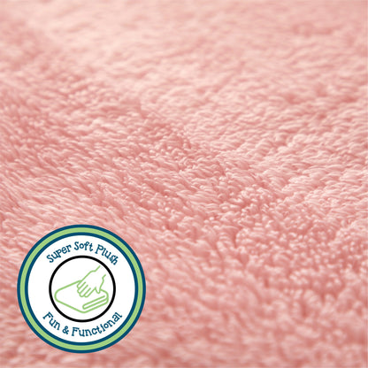 Your Zone Pink, Soft, Oversized, Fuzzy Throw Blanket for Kids, 72 x 50 inches