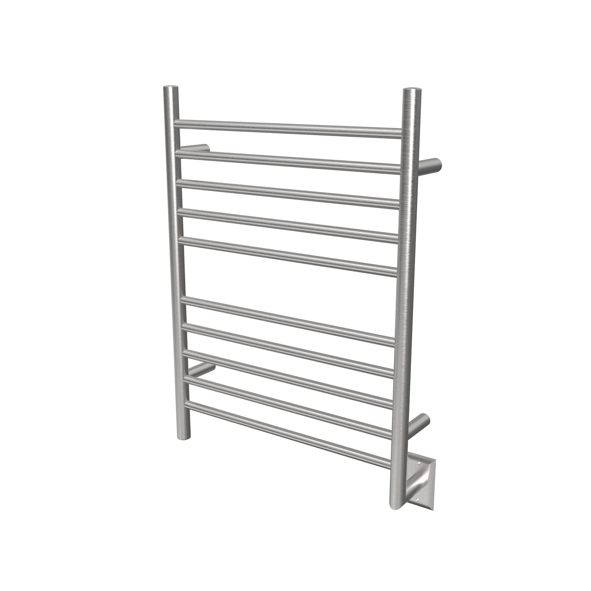 Amba Products 33.5" Gold Hardwired Straight 10 Polished Bar Towel Warmer