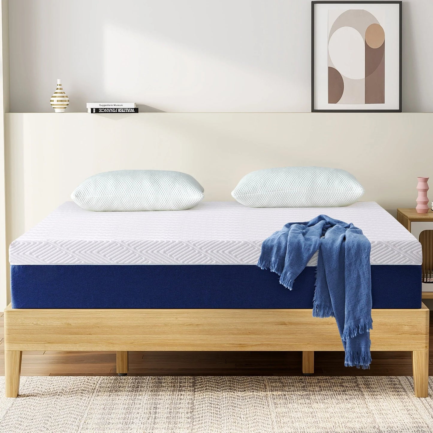 Full Size Mattress Madinog 12" Medium Plush Mattress Gel Memory Foam Support Bed-in-a-Box