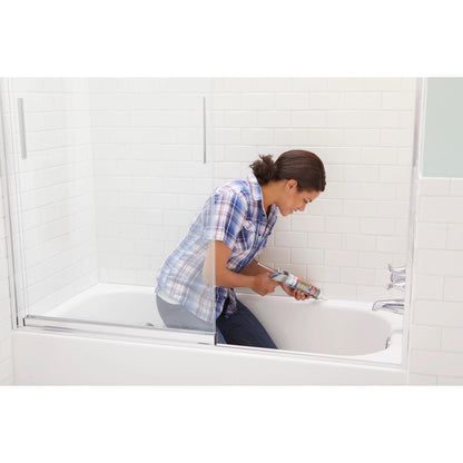 (12 pack) GE Advanced Silicone Kitchen & Bath Sealant. Pack of 1. Clear 10.1 fl oz Cartridge