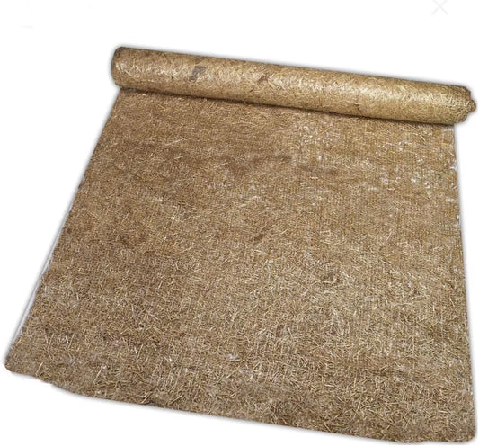 Erosion Control Blanket - Straw/Coconut Erosion Control Blanket, Coconut Garden and Landscape Cover, Erosion Control Blanket, Straw Blanket, Erosion Control, Mulch, Slope Stabilizer