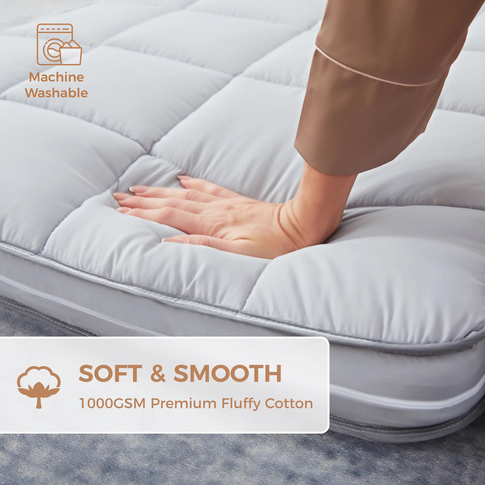 Jamdok 4Inch Floor Mattress,3-Layer Structure,Narrow Twin Size Gel Memory Foam,Removable Pillow Top Cover,Roll up Cot Mattress Topper,Portable Sleep Mat(75X30X4°)