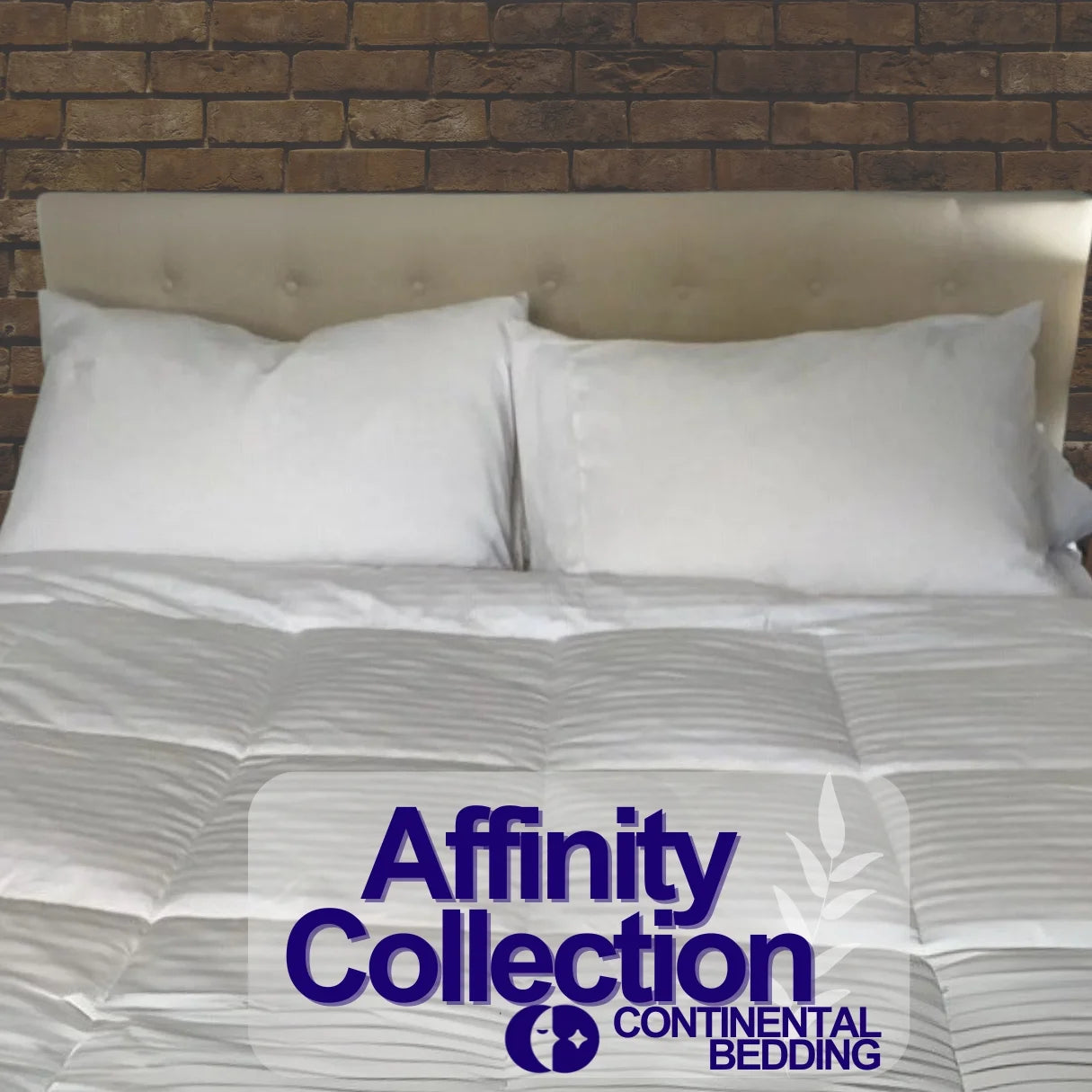 Continental Bedding Affinity All Season Down Alternative 100% Cotton Quilted Comforter Full Size Duvet Insert 76x86 Inch