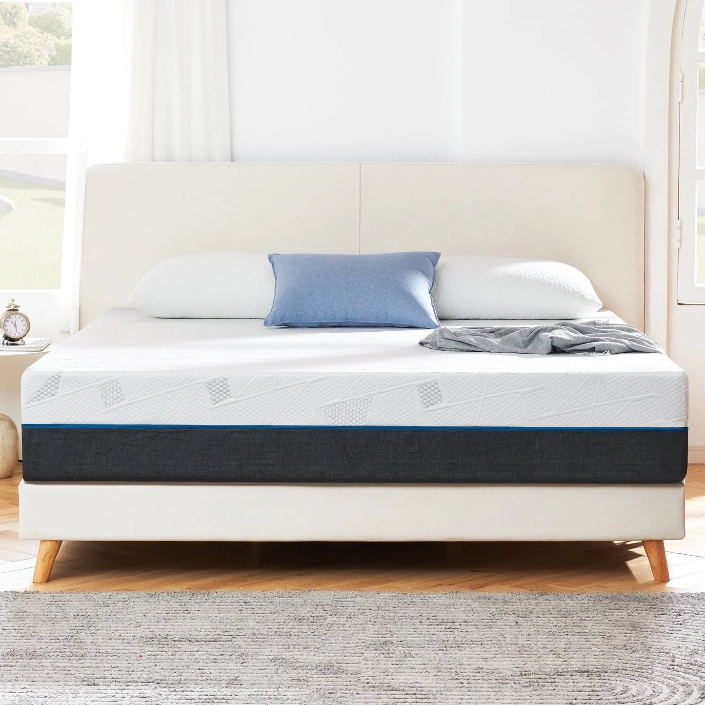King Mattress, Madinog 12" King Size Memory Foam Mattress in a Box