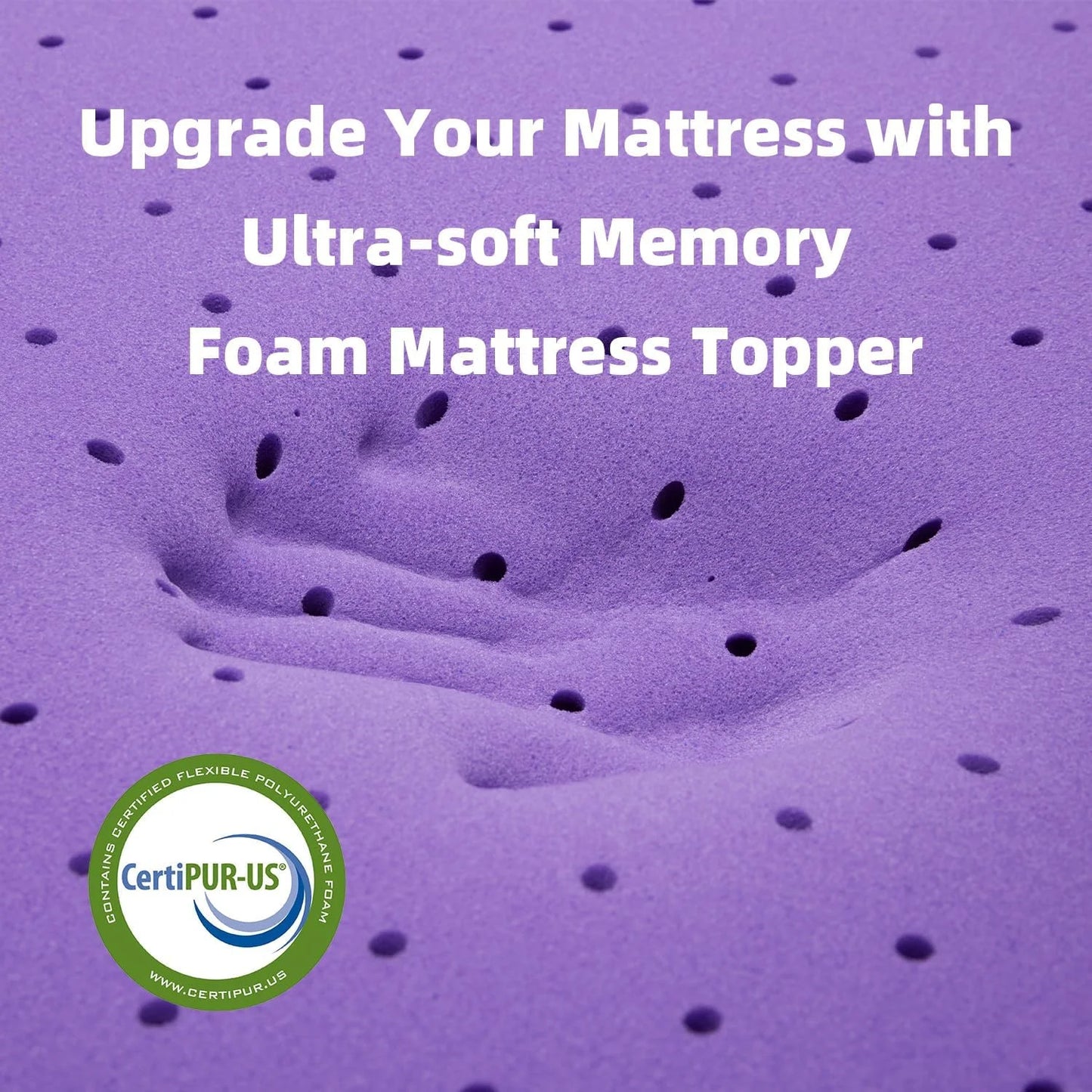 BDEUS 3 Inch Gel Memory Foam Mattress Topper Queen Size, Ventilated High Density Pad for Back Pain, Bed Topper with Removable Soft Cover, CertiPUR-US Certified