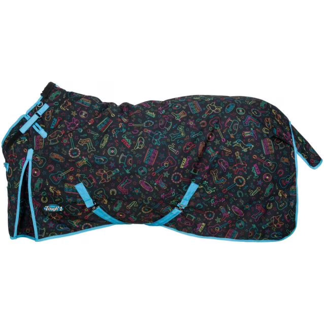 Tough1 1200D Nashville Nights Turnout Blanket with Snuggit 78"