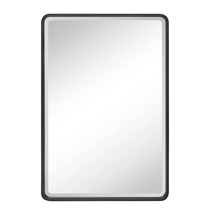 TEHOME Farmhouse Recessed Metal Bathroom Medicine Cabinets with Mirror 24" x 16" - Rubbed Bronze