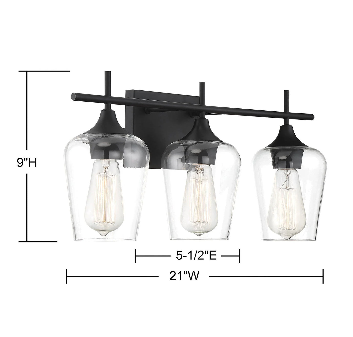 Elegant Octave Bathroom Vanity Light
