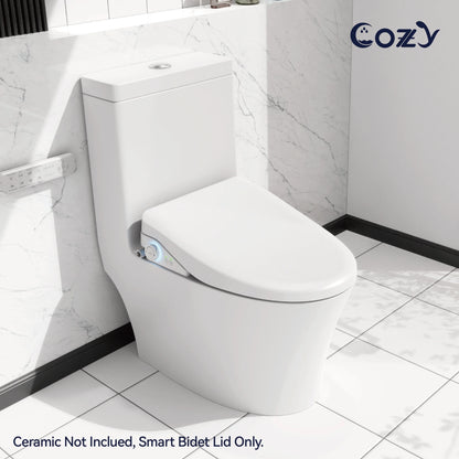 COZY Electric Bidet Toilet Seat, 15.4 x 19.9 Inch, Adjustable Bidet Toilet Seats