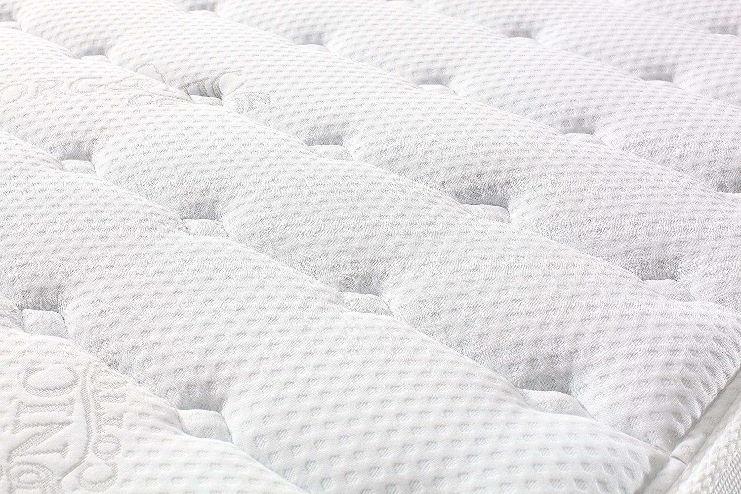 Oliver Smith Organic Cotton 12" Deluxe Sleep Plush w/Cool Memory Foam & Pocket Spring Mattress