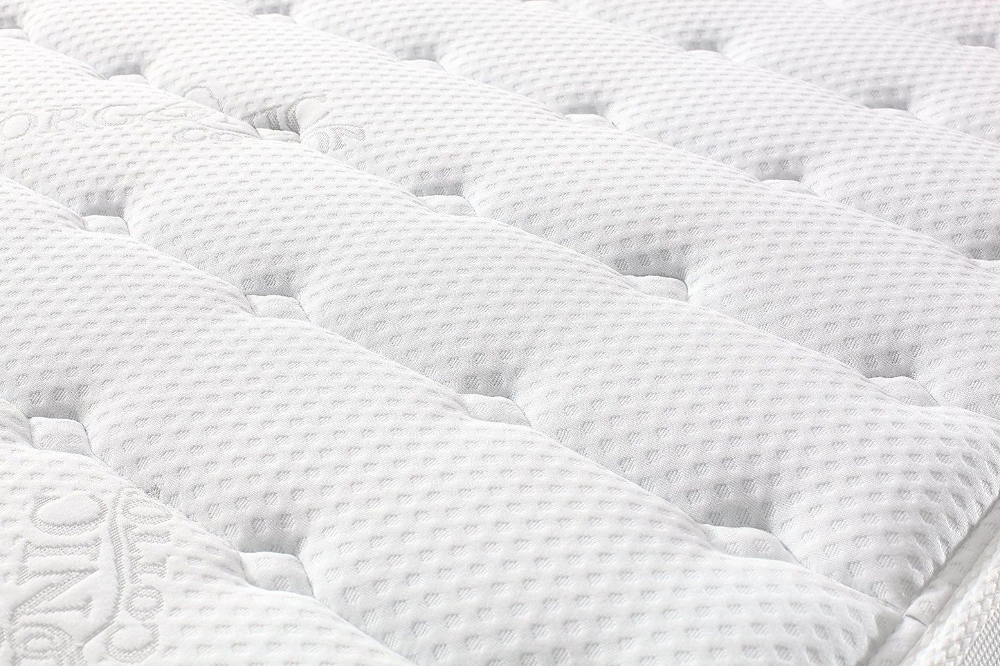 Oliver Smith Organic Cotton 12" Deluxe Sleep Plush w/Cool Memory Foam & Pocket Spring Mattress