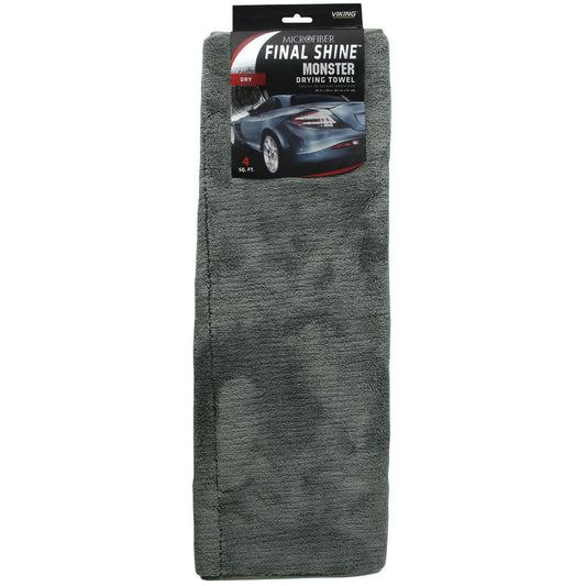 Viking Car Care Viking Final Shine Monster Drying Towel - 4 Square Feet Dries Your Vehicle Fast and Streak Free
