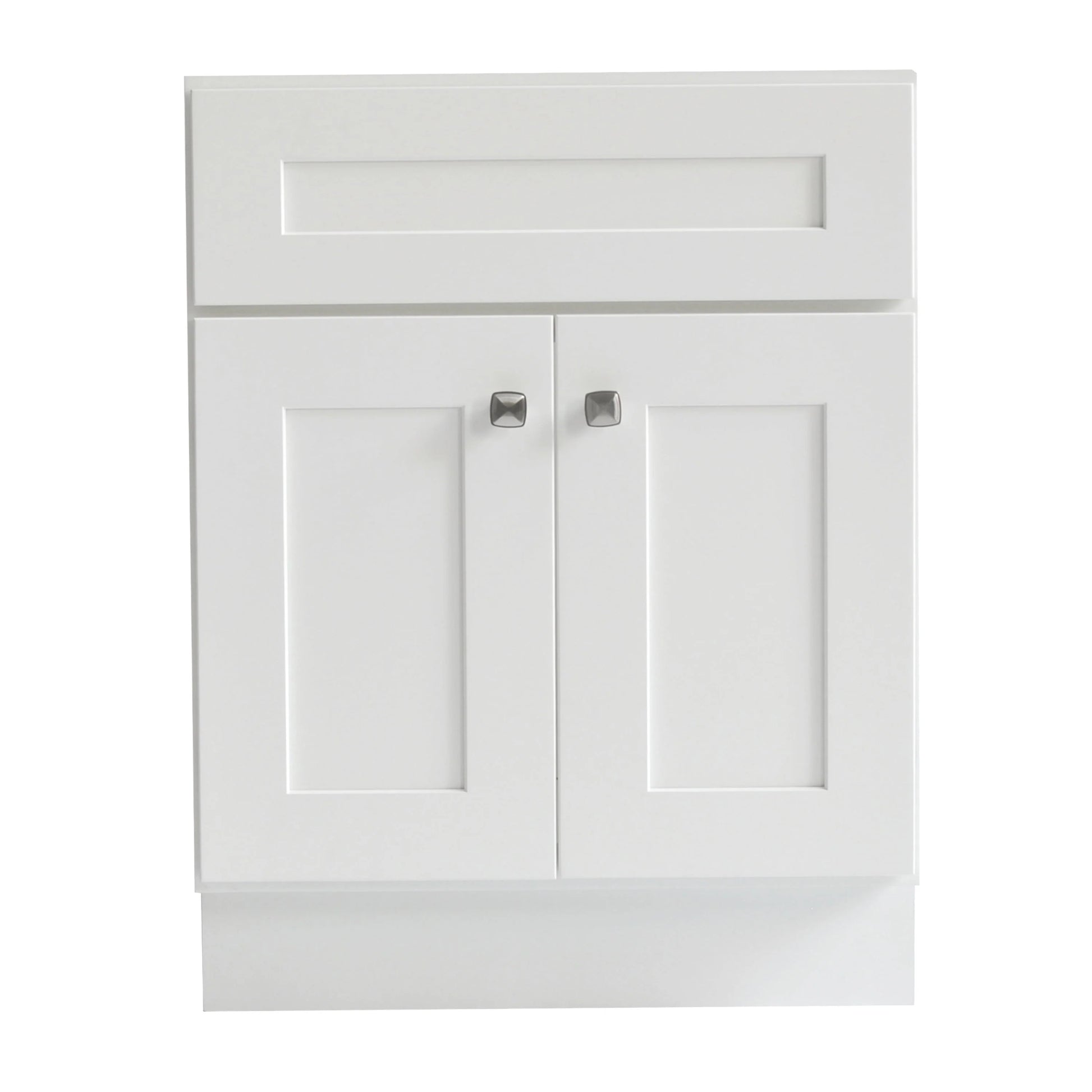 Design House 586925 Brookings 24x18 Unassembled Modern 2-Door Shaker Bathroom Vanity Cabinet Only, White