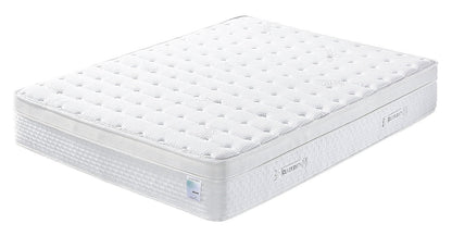 Oliver Smith Organic Cotton 12" Deluxe Sleep Plush w/Cool Memory Foam & Pocket Spring Mattress