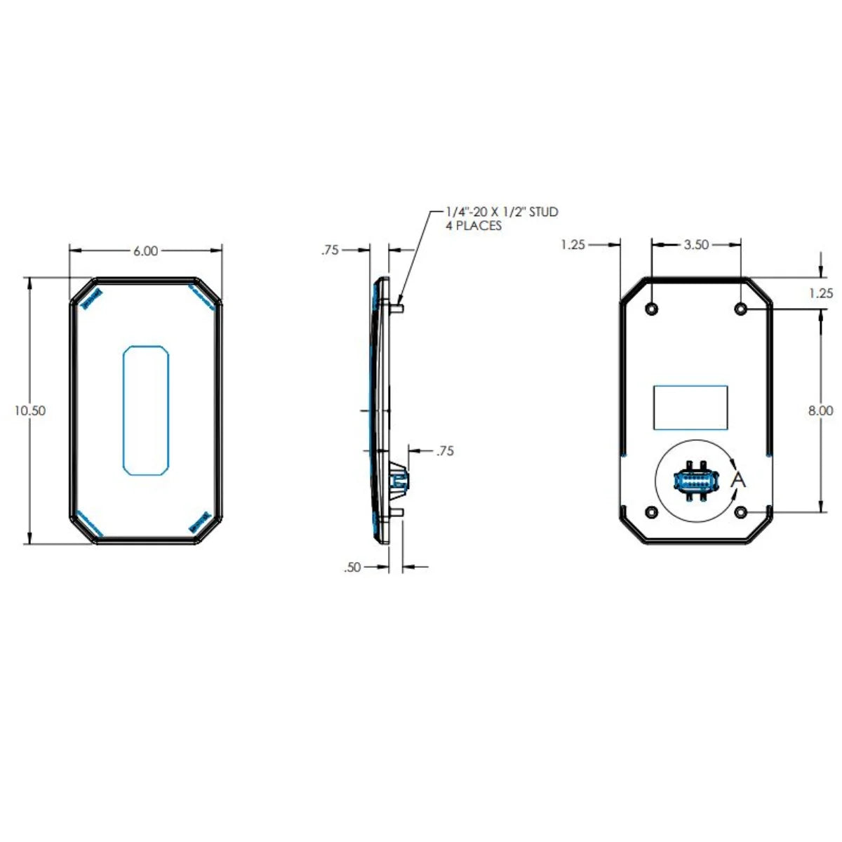Knapheide 12256491, Replacement LED Surface Mount Light With Integrated S/T/T, B/U & Strobe