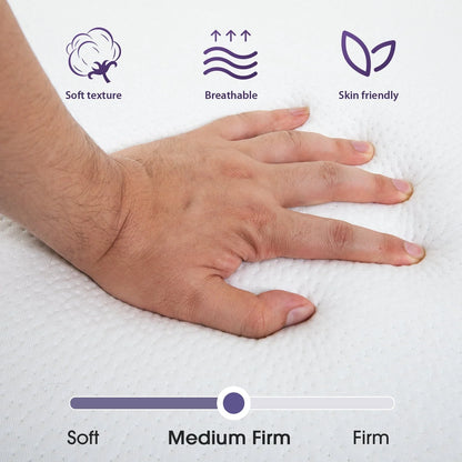 YRLLENSDAN 3 Inch Single Mattress, Floor Mattress Foldable Bed with Washable Cover Non-Slip Bottom for Camping Folding Mattress Trifold Mattress Foldable Mattress Single Size, 75" x 25" x 3"