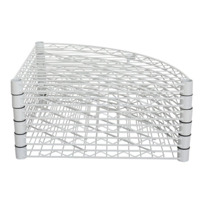 6 Tier Corner Storage Shelves, Wire Shelving Unit, Adjustable Metal Heavy Duty Free Standing Corner Storage Display Chrome Rack for Laundry Bathroom Kitchen Pantry Closet, Chrome