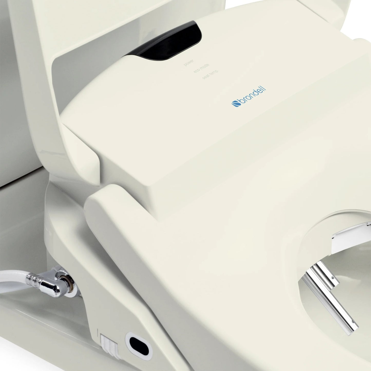 Brondell Swash 1400 Luxury Bidet Toilet Seat with Remote Control, Elongated Biscuit