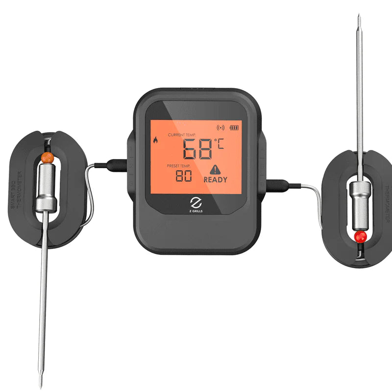 Z GRILLS Digital Wireless Meat Thermometer with 8 Probes for Smoker Grill BBQ Thermometer (Bluetooth)