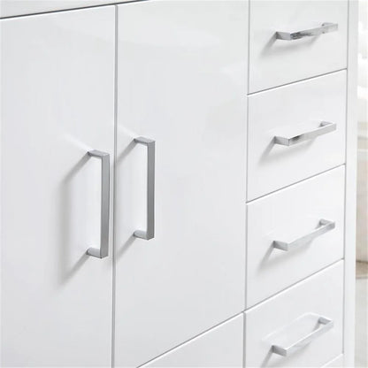 Fresca Imperia 36" Glossy White Free Standing Modern Bathroom Cabinet w/Integrated Sink - Right Version