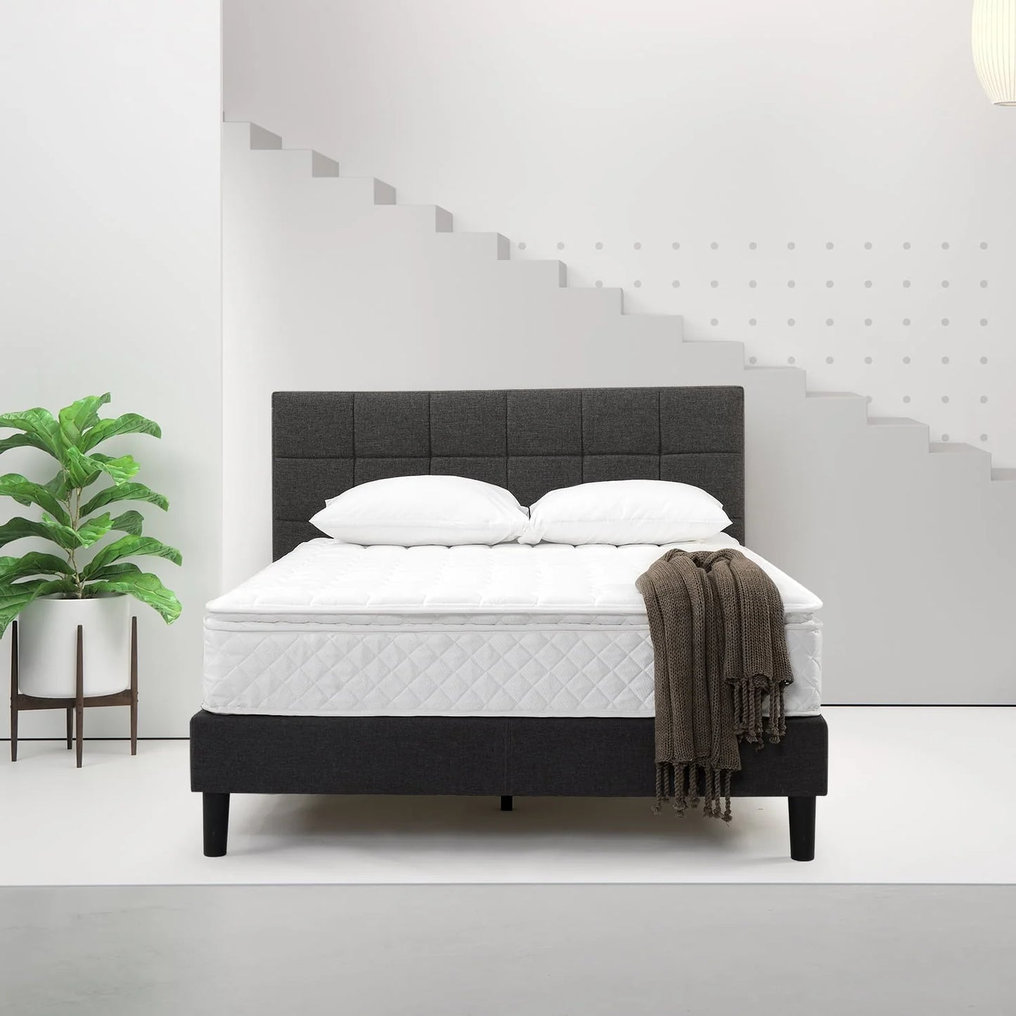 Zinus Dream Pillow Top 10" Hybrid of Comfort Foam and Pocket Spring Mattress, Full