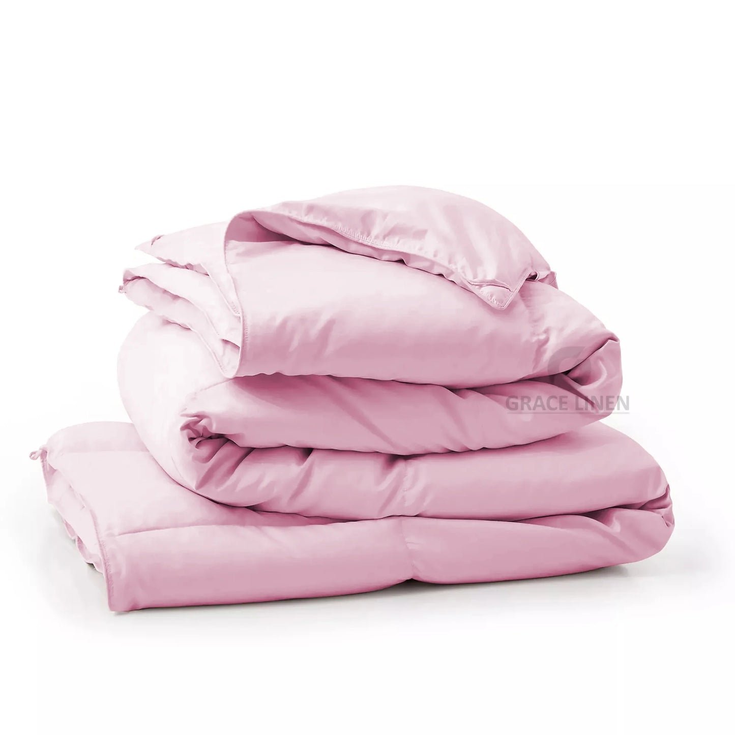 Bedding Comforter Cal King Size, Duvet Insert, Quilted Comforter with Corner Tabs, All Season Lightweight Quilt, Down Alternative Hotel Comforter Cal King Size 96X102 Baby Pink