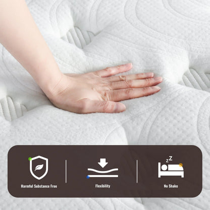 GrandRest 10'' Adult Cool Sleeper Hybrid Mattress, Plush, Queen