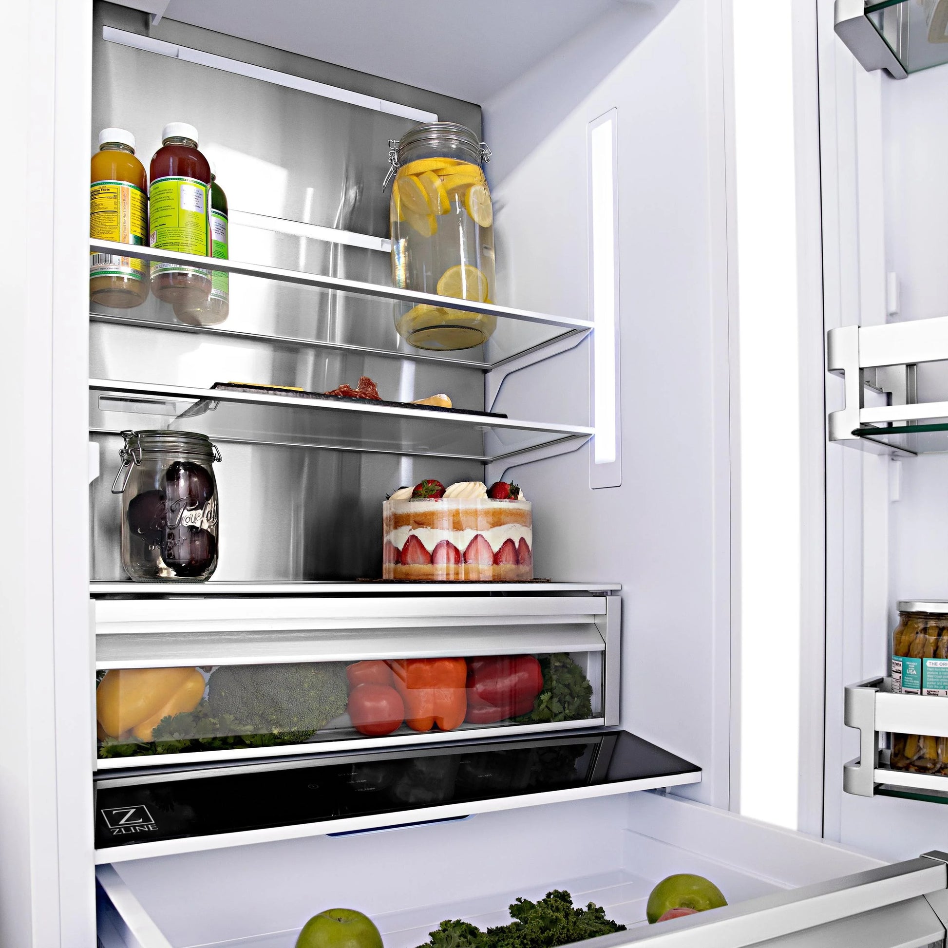ZLINE KITCHEN AND BATH RBIVBS60 french door built in refrigerator