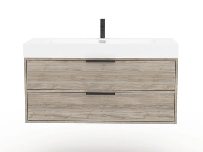Cutler Kitchen and Bath Savoy 42" Wood/Cultured Marble Bathroom Vanity - Brown