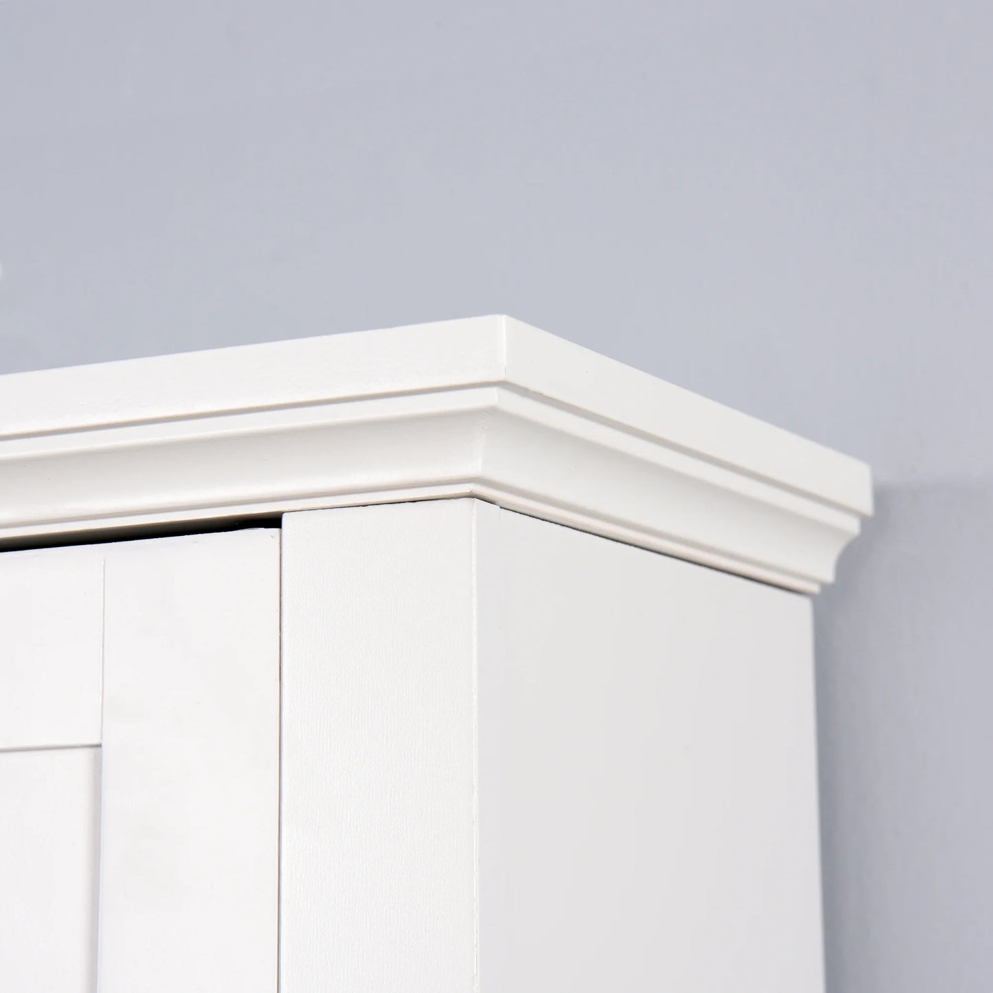 Ktaxon 67"H Over The Toilet Storage, Bathroom Space Saver, Bathroom Cabinet with Double Door & Adjustable Shelves, White