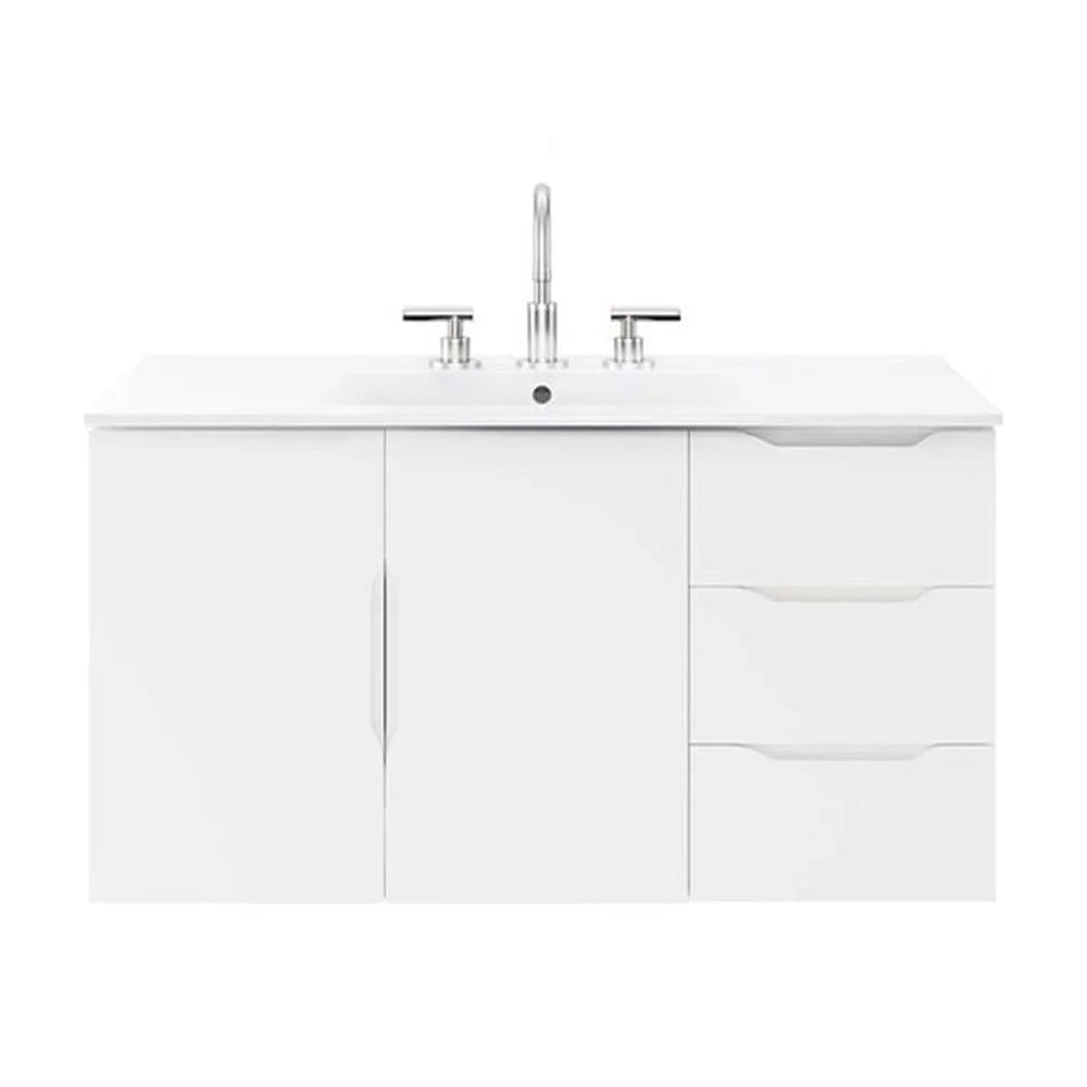 Modway Vitality 36" Bathroom Vanity in White White