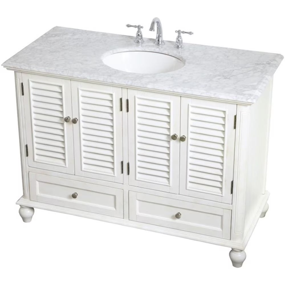 48 inch single bathroom vanity in blue
