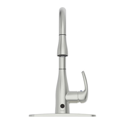 Bio Bidet FLOW Motion Touchless Kitchen Faucet in Brushed Nickel Finish