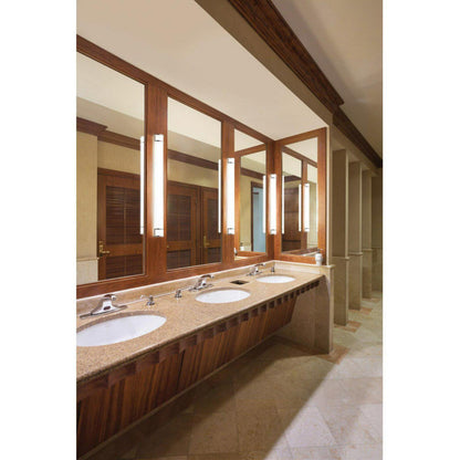 1 Light Linear Bath Vanity Approved For Damp Locations With Transitional Inspirations 4.5 Inches Tall By 36.5 Inches Wide Kichler Lighting 11143Niled