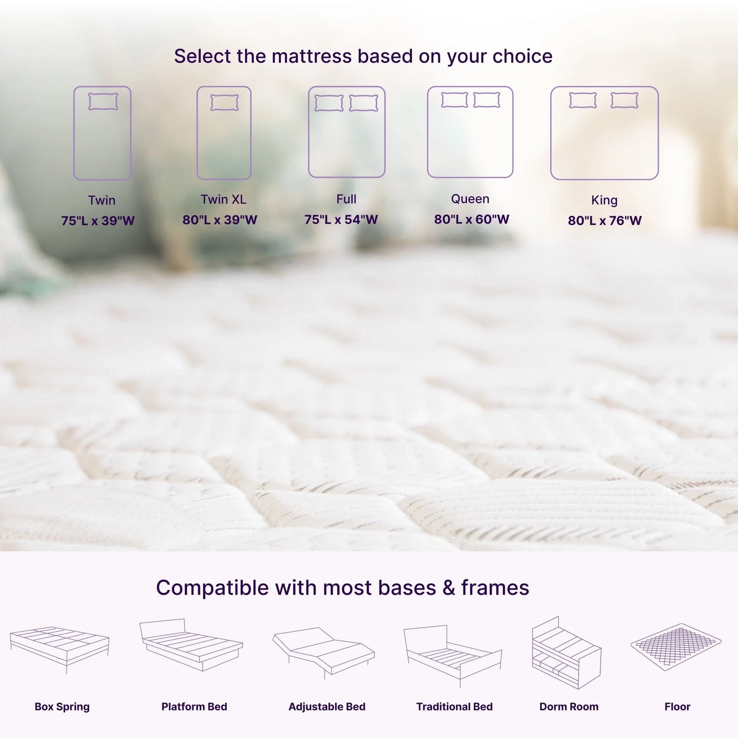 NapQueen Victoria 10" Medium Firm, Hybrid of Cooling Gel Infused Memory Foam and Pocket Spring Mattress, Queen Size