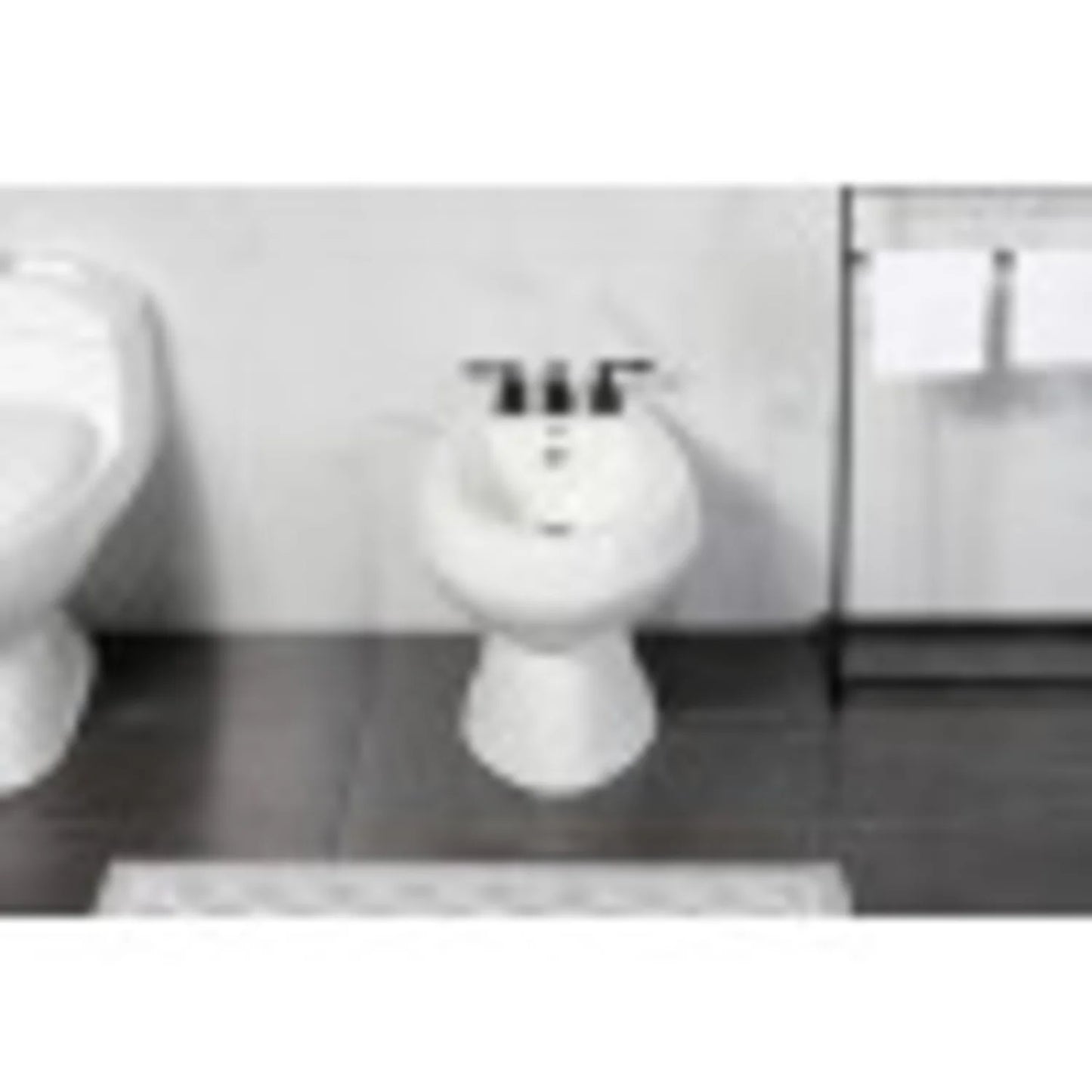 Kingston Brass KB320KL Knight Three-Handle Bidet Faucet, Matte Black