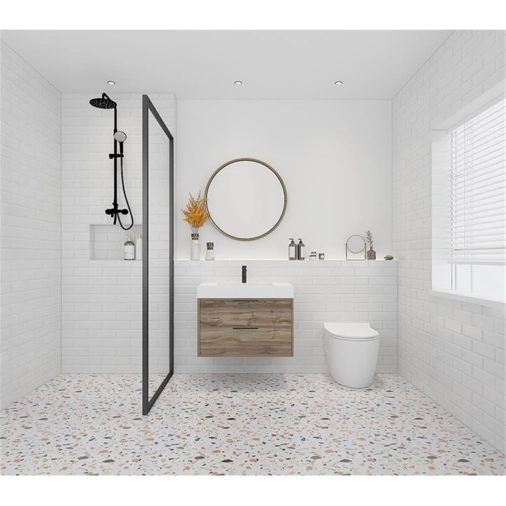 Cutler Kitchen and Bath Savoy 42" Wood/Cultured Marble Bathroom Vanity - Brown