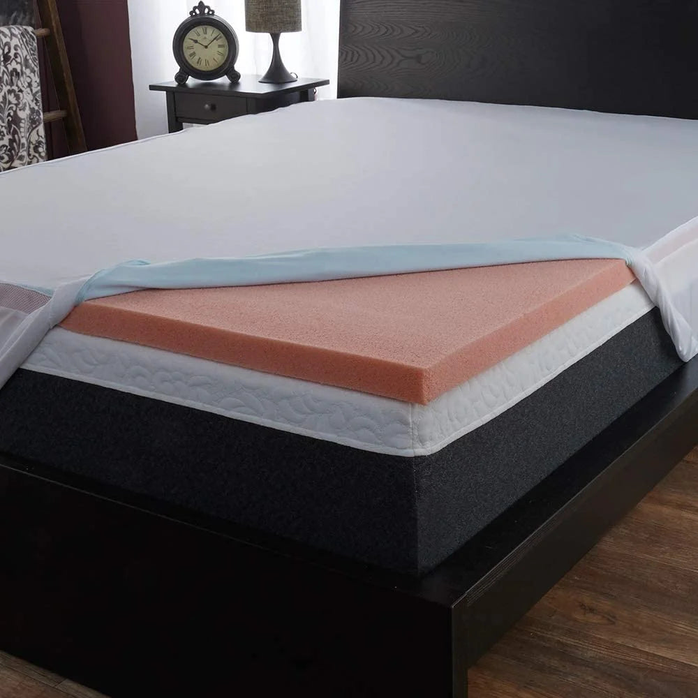 SleepBetter 2" Tranquility Foam Mattress Topper with Cover, Queen