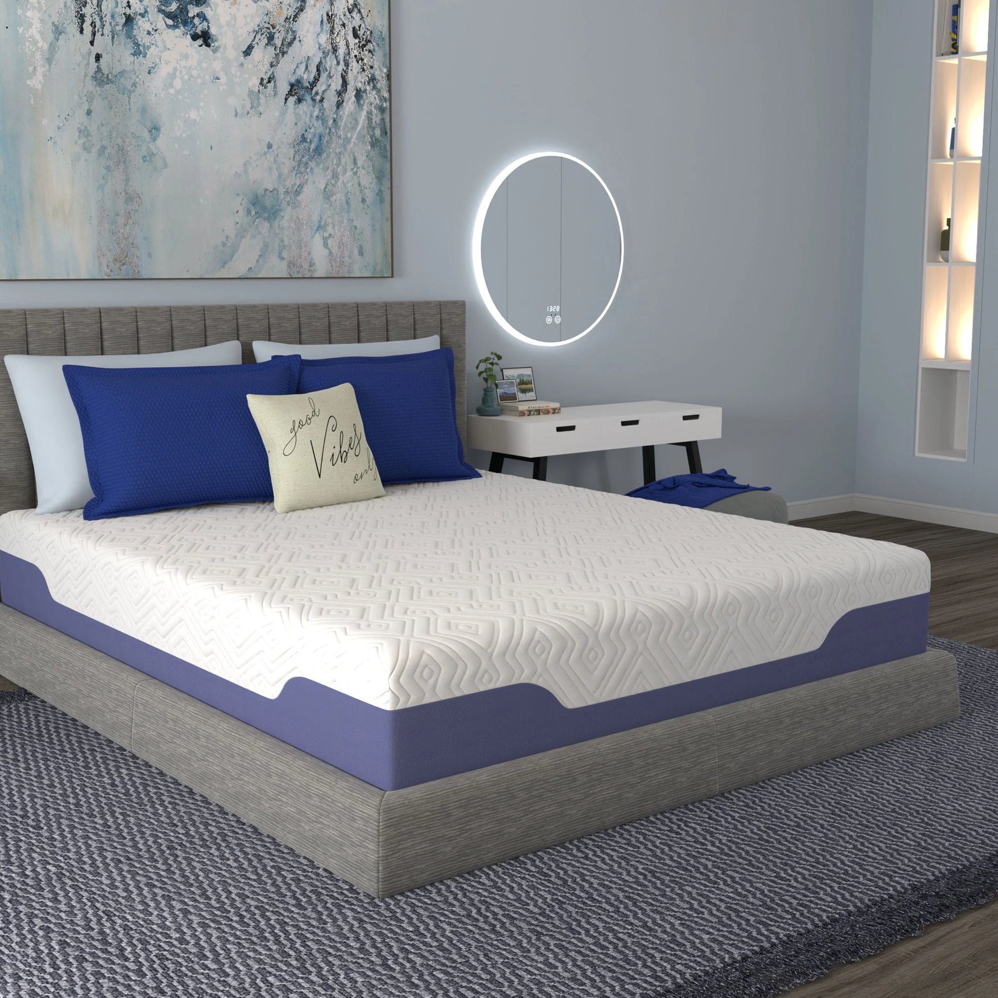 Vibe Supreme Cooling 12" Hybrid Memory Foam Mattress - Full