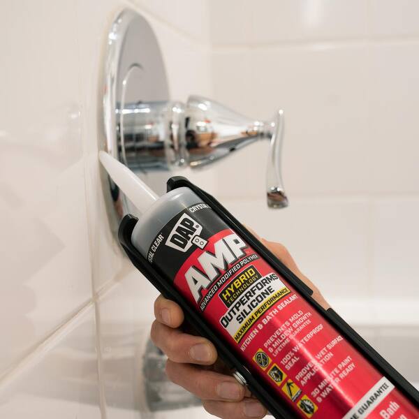 AMP Advanced Modified 9 oz. Crystal Clear Polymer Kitchen and Bathroom Sealant (12-Pack)